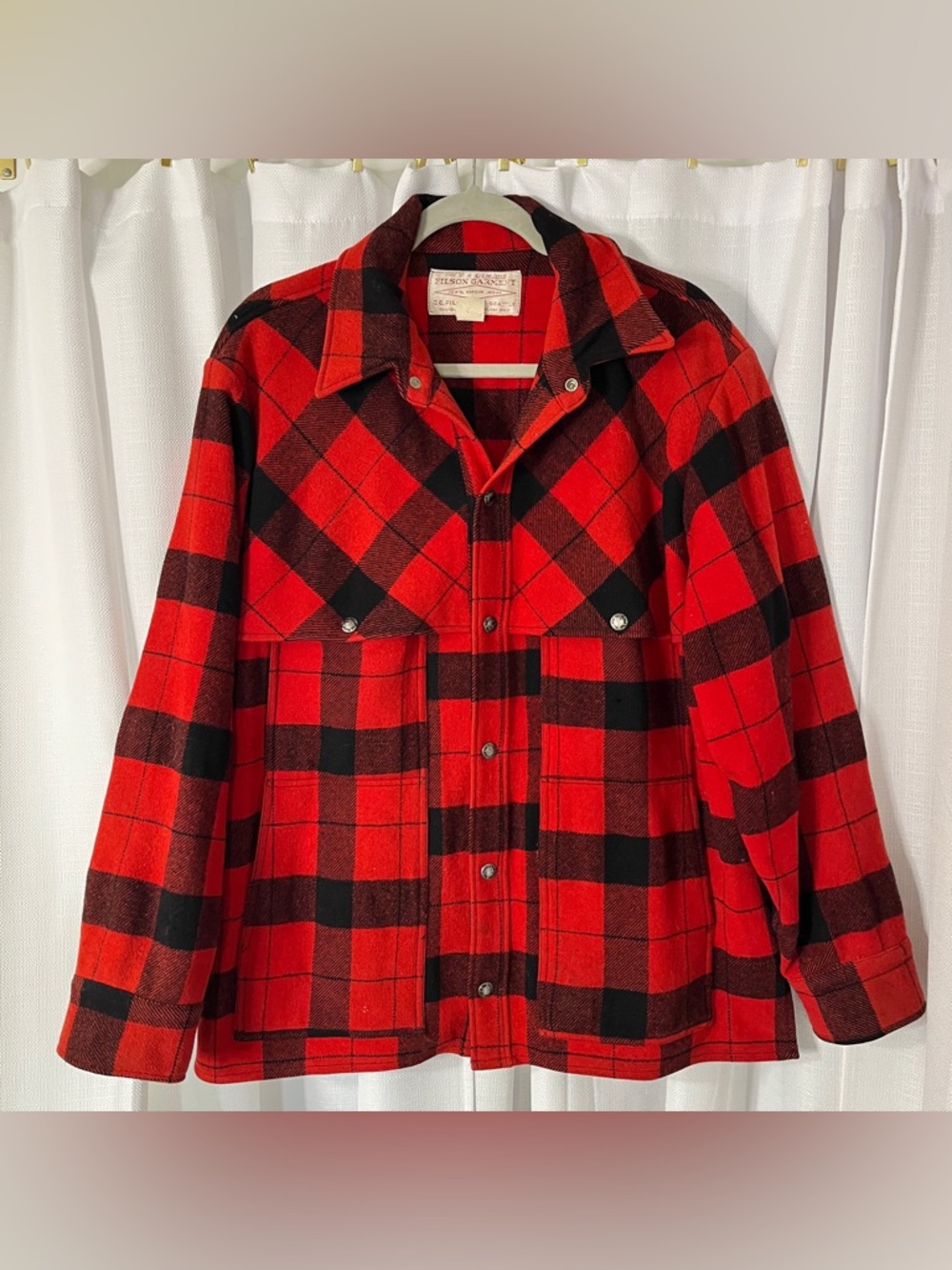 Vintage Filson Mackinaw Cruiser Wool Cape Coat